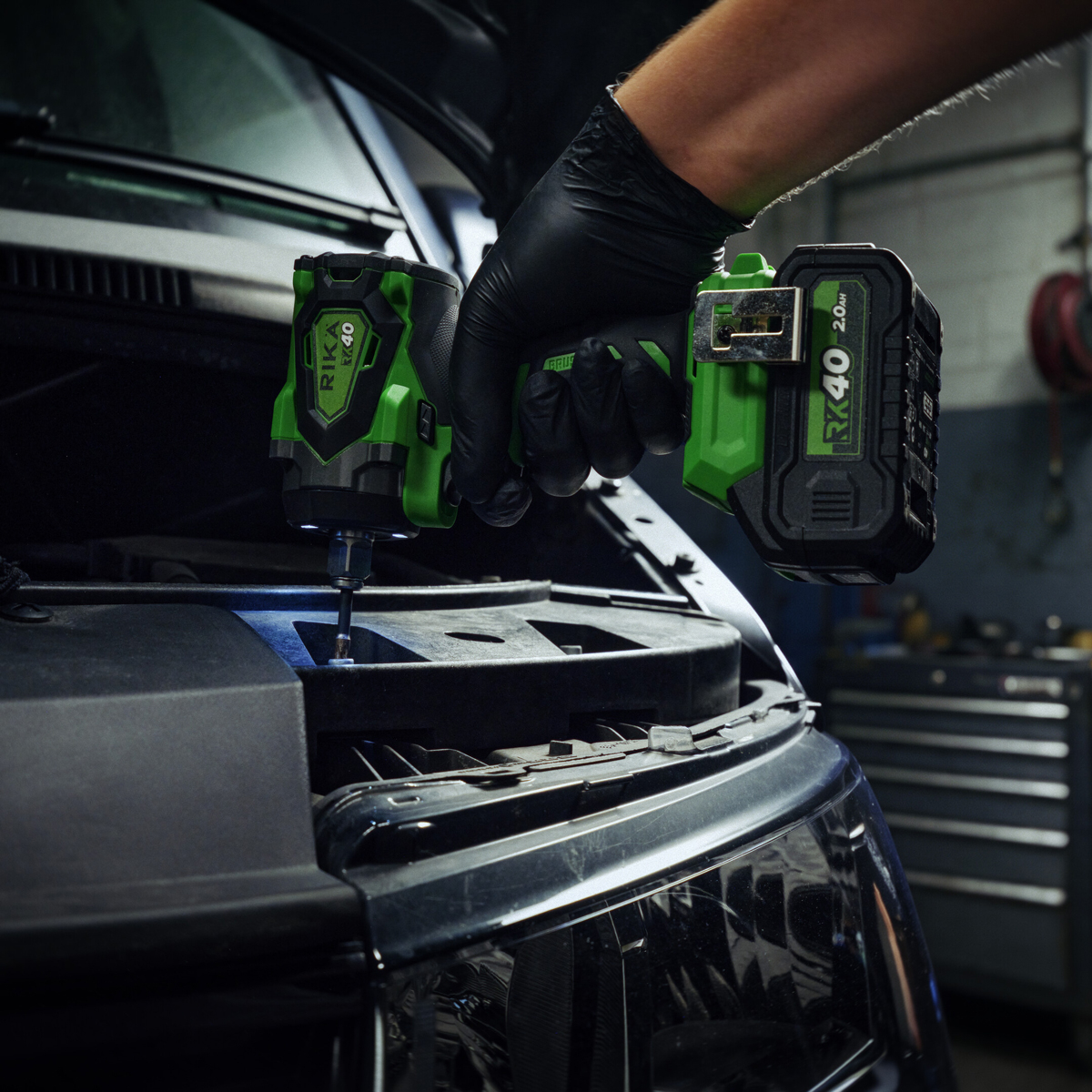Rikä RK40 40V 1/2in Cordless Compact Impact Wrench | 480Nm Nut-Busting Torque | Friction Ring | Brushless Motor | Body Only